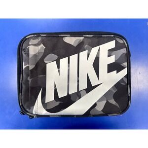 Nike Camo Insulated Lunch Bag Black Grey White Futura Logo Just Do It Lunch Box